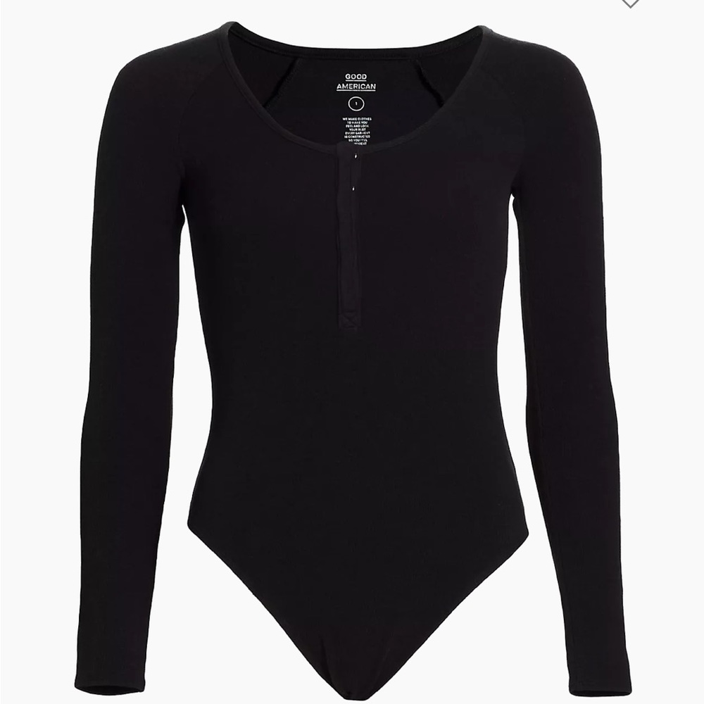Good American Henley Bodysuit | Size 1 | Black